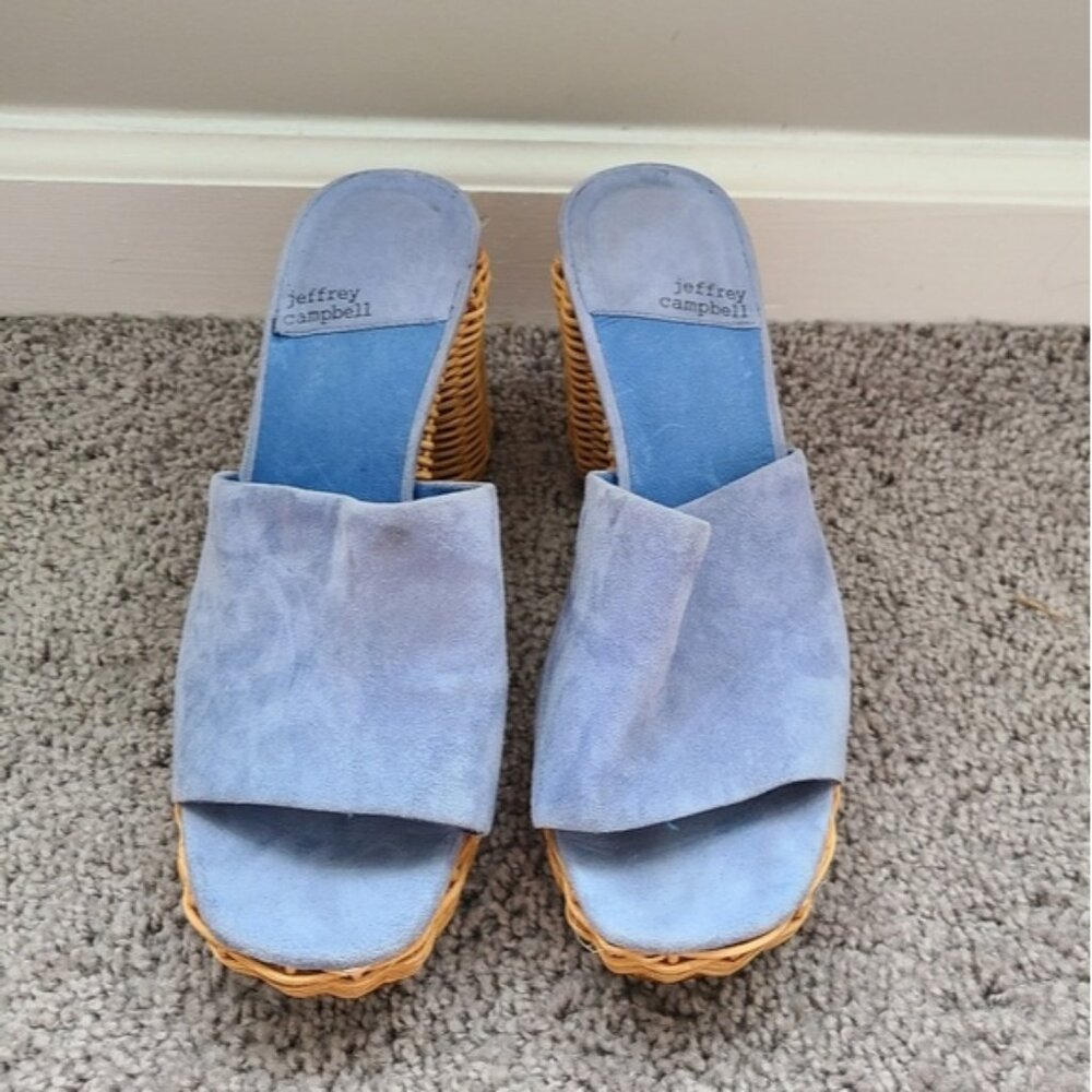 SALE! Jeffrey Campbell Magda Wicker Wedge Heel